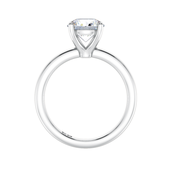 Chic Round Solitaire Ring