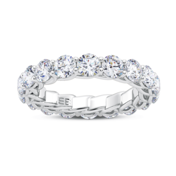 Round Scallop Eternity Ring