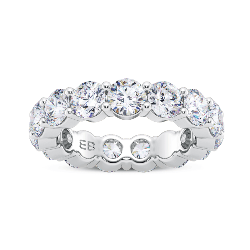 Round Turret Eternity Ring