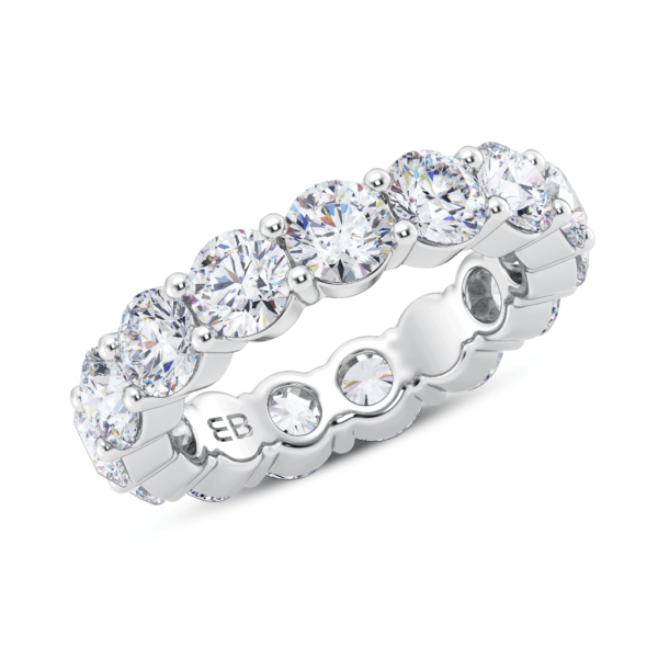 Round Turret Eternity Ring