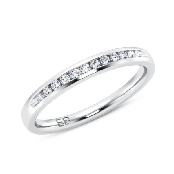 Subtlety Half Eternity Ring