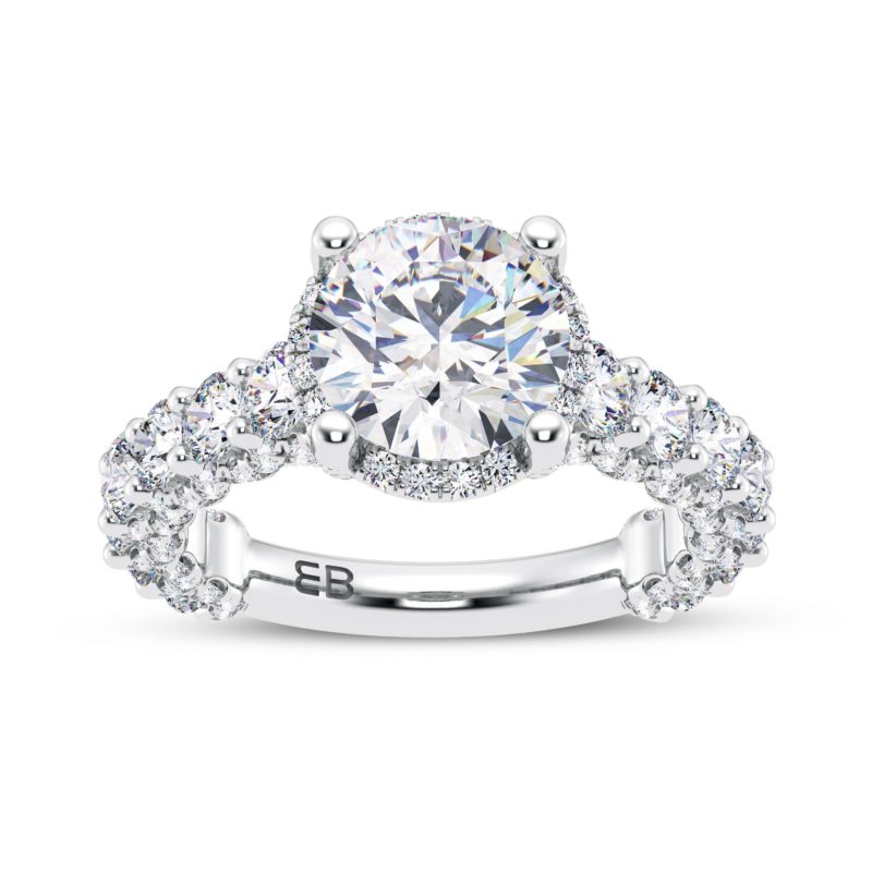 Majestic Round Engagement Ring