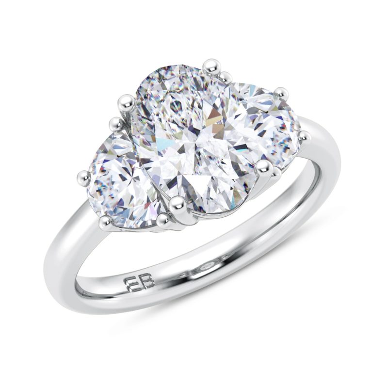 Sparkle Three Stone Ring