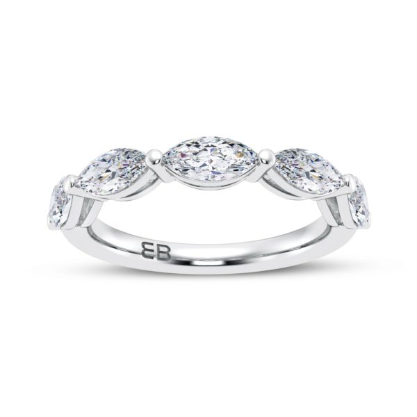 Sleeping Marquise Five Stone Ring