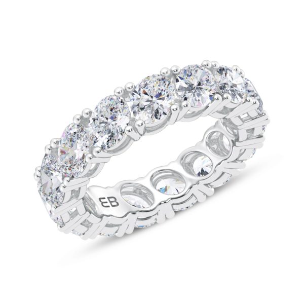 Grande Gradient Oval Lab Eternity Ring