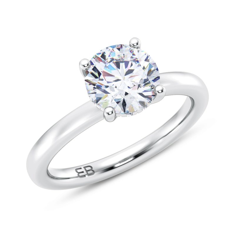 Regal Round Solitaire Ring