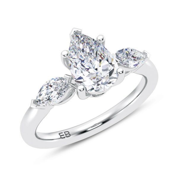Nocturnal Flight Lab Three Stone Ring