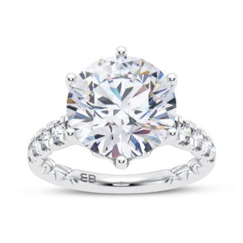 Bold Coronet Engagement Ring