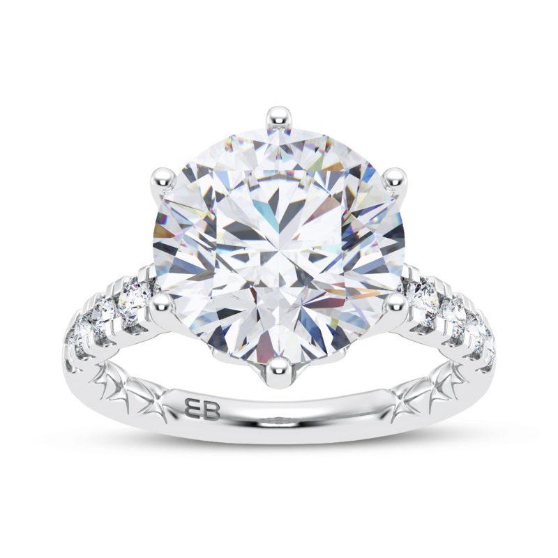 Bold Coronet Engagement Ring