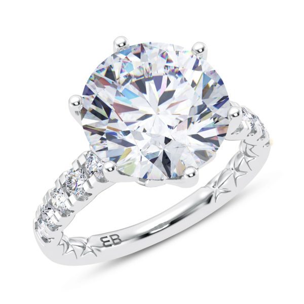 Bold Coronet Engagement Ring