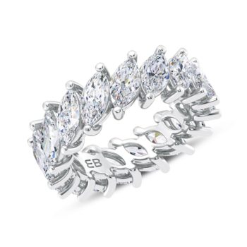 Slant Marquise Eternity Ring