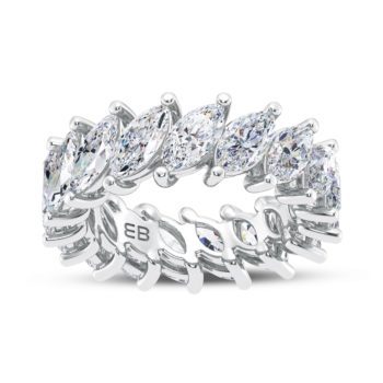 Slant Marquise Eternity Ring