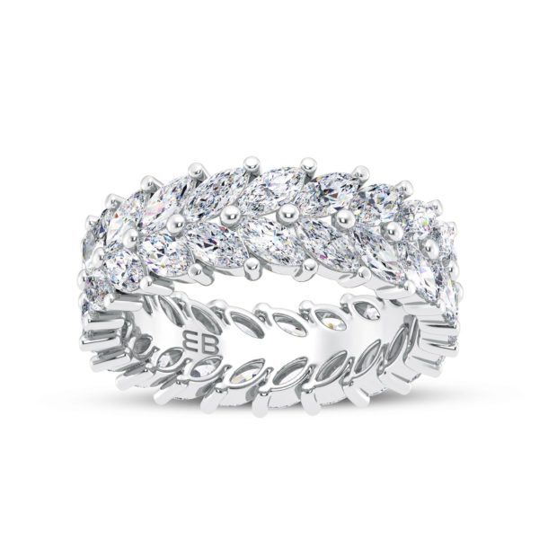 Leaf Marquise Eternity Ring