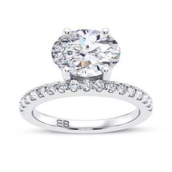 Askew Oval Engagement Ring