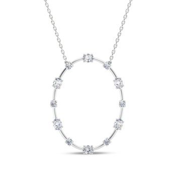 Elliptical Diamond Pendant