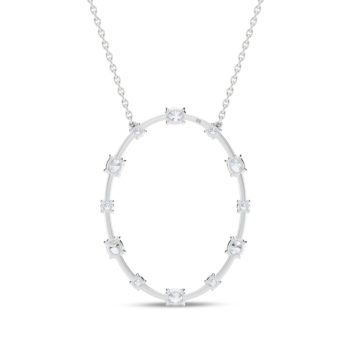 Elliptical Diamond Pendant