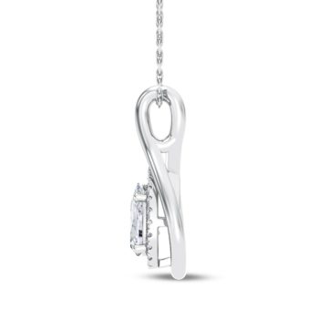 Pear-fect Twist Diamond Pendant