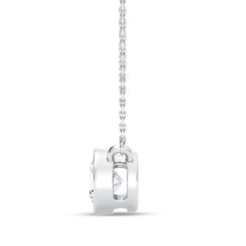 1.50 ct Round Bezel Diamond Pendant