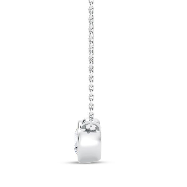 0.50 ct Round Bezel Diamond Pendant