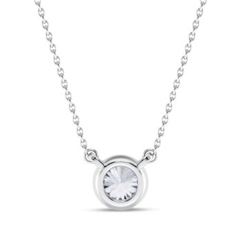 0.50 ct Round Bezel Diamond Pendant