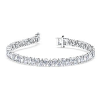 Dual Pear Tennis Bracelet