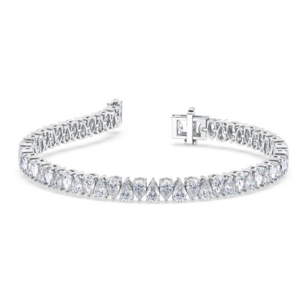 0.20 cts Each Dual Pear Tennis Bracelet