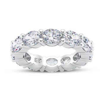 Classic Sleeping Oval Eternity Ring