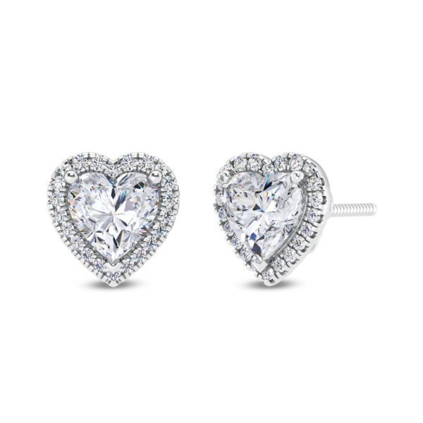 Delighted Heart Diamond Earring