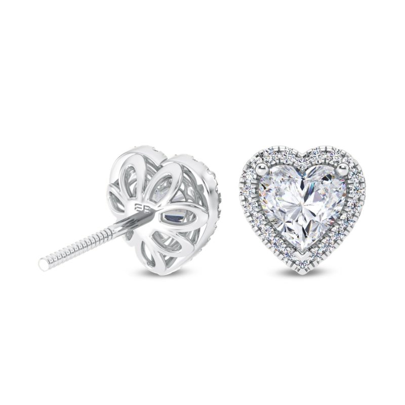 Delighted Heart Diamond Earring