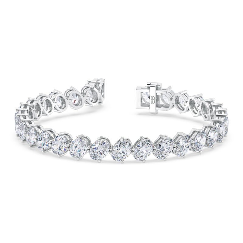 Slant  Grande Oval Tennis Bracelet