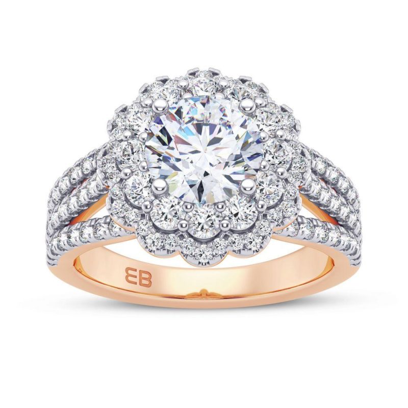 Bold Fleur Engagement Ring