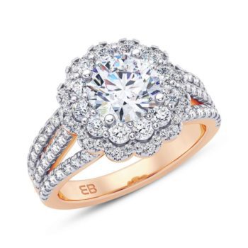 Bold Fleur Engagement Ring