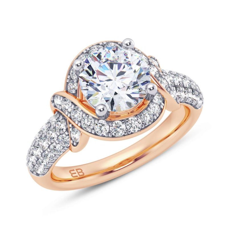 Sparkling Embrace Engagement Ring