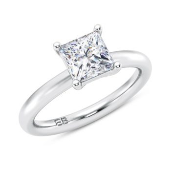 Princess Solitaire Ring