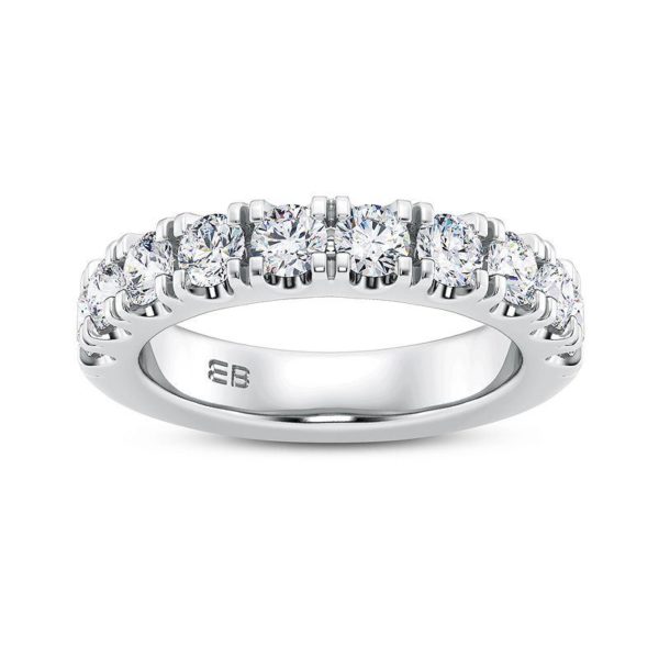 Petite Dome Half Eternity Ring