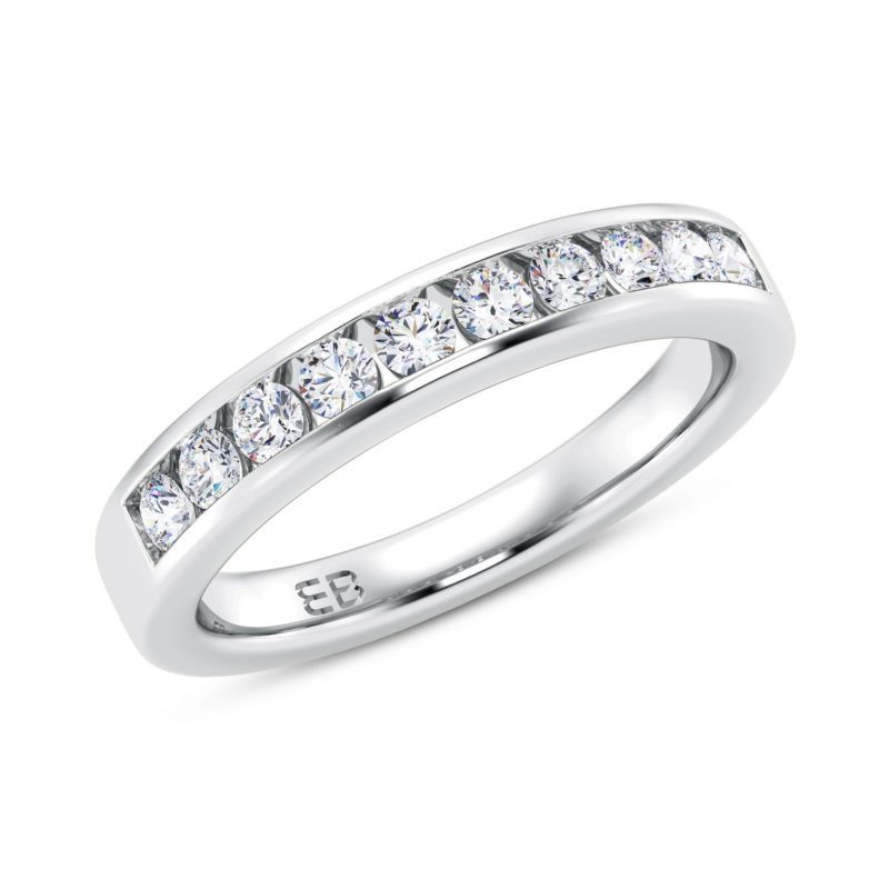 Ornate Half Eternity Ring