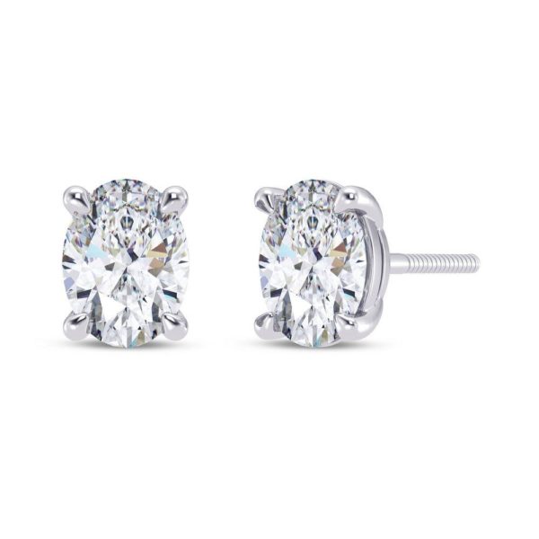 Opus Oval Solitaire Earring