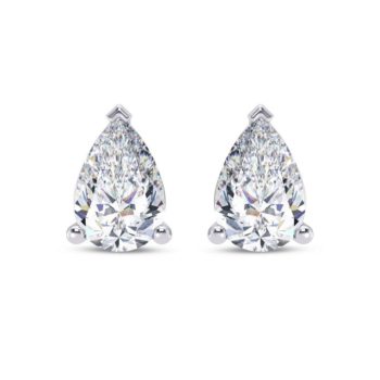 Opus Pear Solitaire Earring