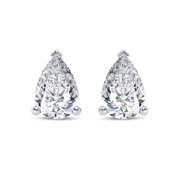 Opus Pear Solitaire Earring