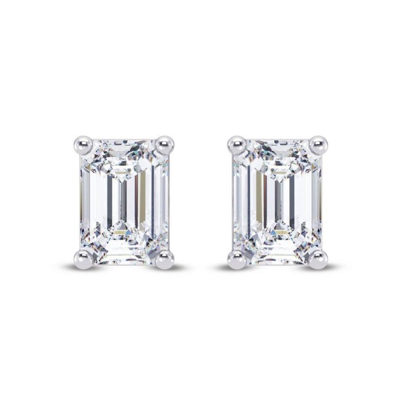 Opus Emerald Solitaire Earring