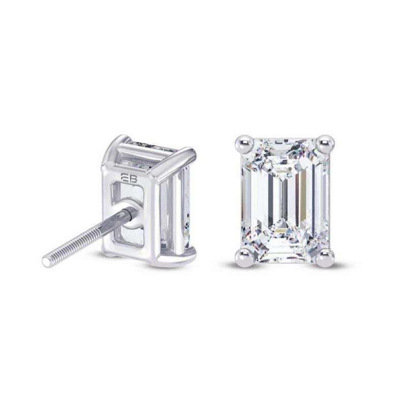 Opus Emerald Solitaire Earring