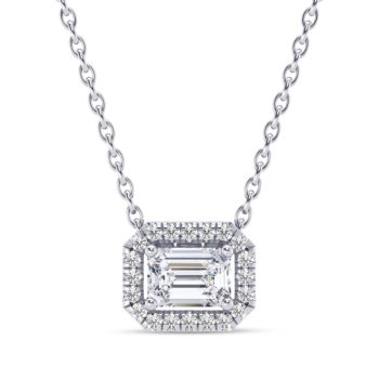 Imperial Halo Diamond Pendant