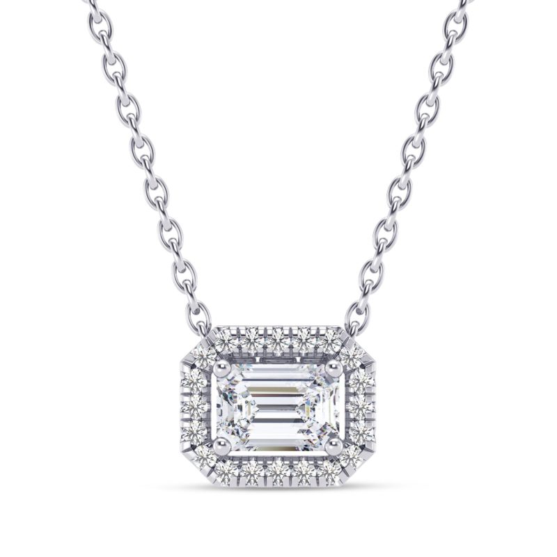 Imperial Halo Diamond Pendant