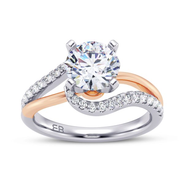 Enchanting Spiral Engagement Ring