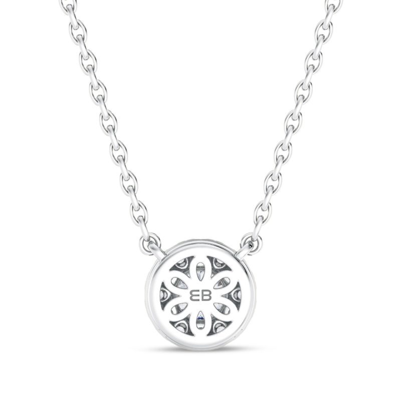 Petite Round Halo Pendant