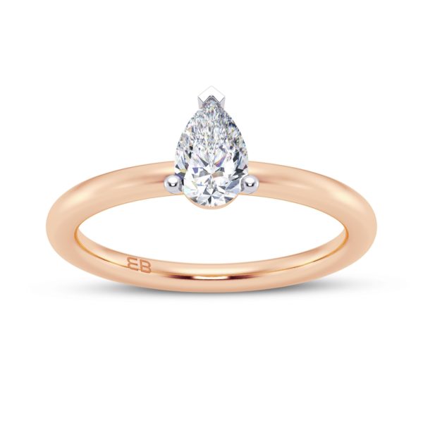 Imperial Pear Solitaire Ring