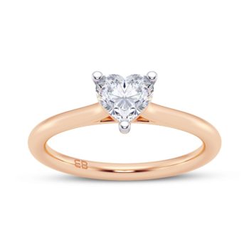 Heart Solitaire Ring