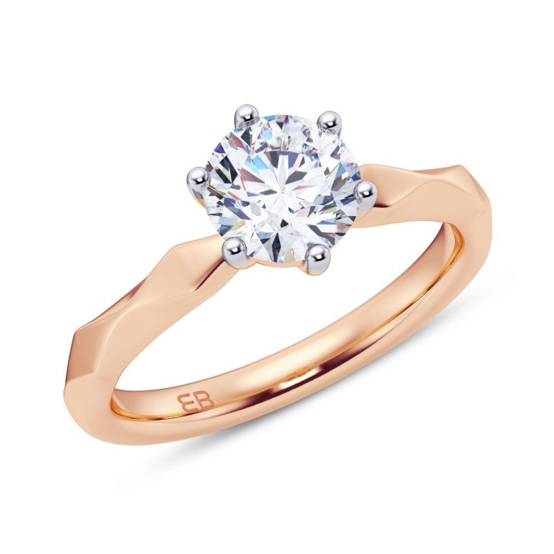 Turret Solitaire Ring