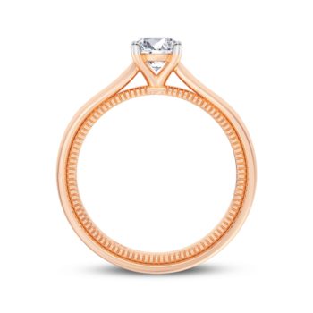 Twin Caress Solitaire Ring