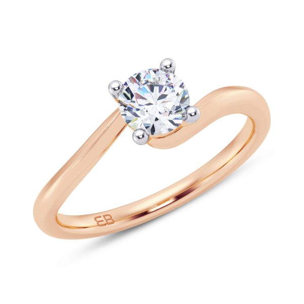 Twist Solitaire Ring